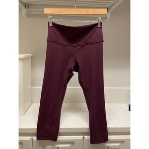 Lululemon Wunder Under Crop HR - Luxtreme SZ 8